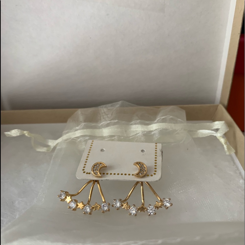NWOT Moon/Stars Earrings
